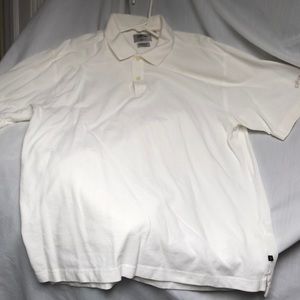 Callaway xl 💯cotton pique knit white polo guc